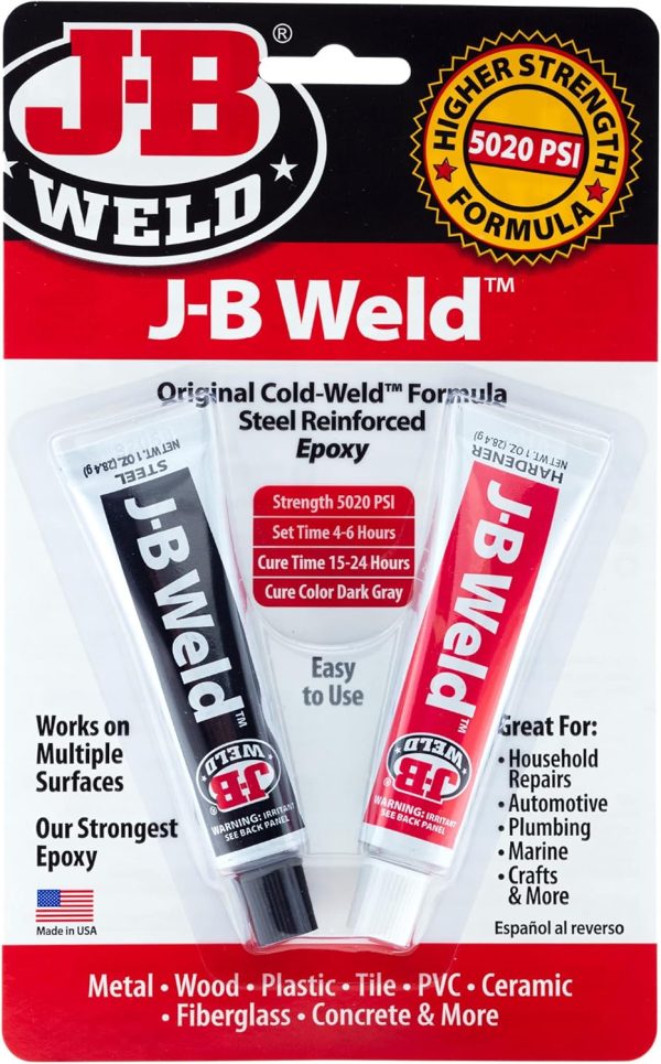 J-B Weld Original Epoxy Steel Reinforced DIY Repair-0
