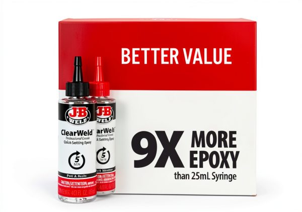 J-B Weld ClearWeld Epoxy Adhesive Strong Water Resistant-3