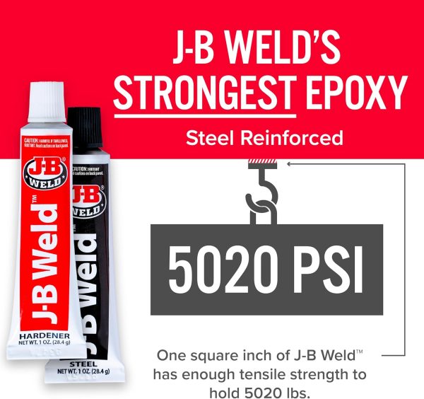 J-B Weld Original Epoxy Steel Reinforced DIY Repair-1