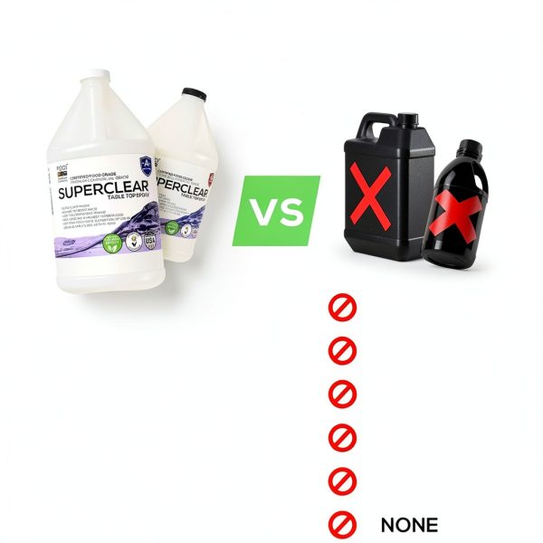 Superclear Epoxy Resin Bar Top Coating Crystal Clear Non-1