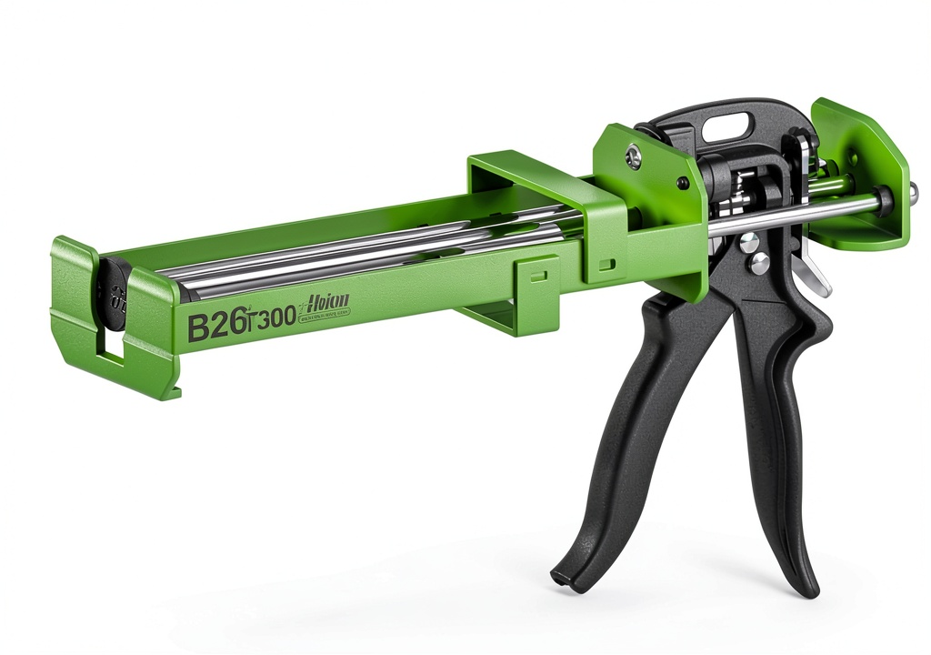 PC Products dispensing gun with epoxy cartridge in use