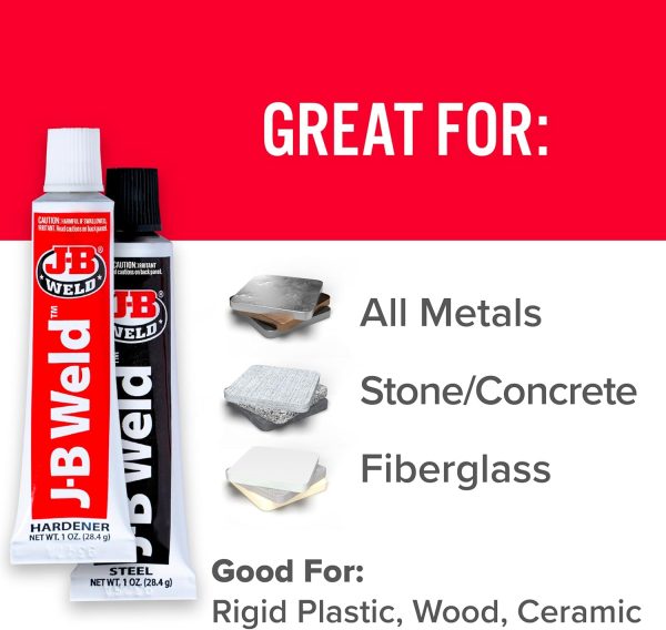 J-B Weld Original Epoxy Steel Reinforced DIY Repair-2