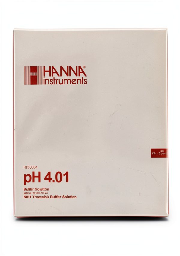 pH 4.01 Calibration Solution by Hanna Instruments 25 Pack 20ml Sachets-1