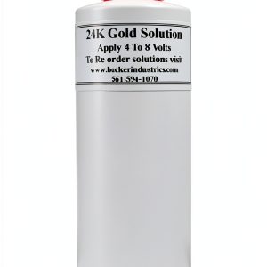 24K Gold Plating Solution by Becker Industries 8oz Electroplating-0