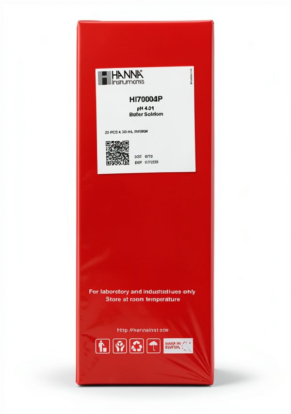 pH 4.01 Calibration Solution by Hanna Instruments 25 Pack 20ml Sachets-2