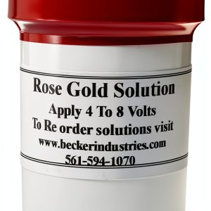 Rose Gold Plating Solution 4oz by Becker Industries Electroplating-0