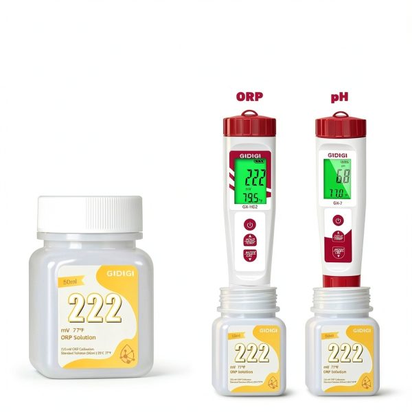 ORP Calibration Solution 222 mV 4 Bottle Kit by GIDIGI for Water-2