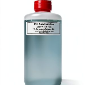18K Gold Plating Solution by Becker Industries 8oz Electroplating Kit-0
