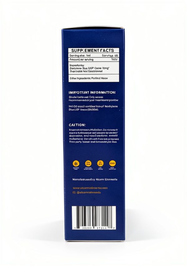 Methylene Blue 60ml Liquid Supplement by alcami elements 60 Servings-4