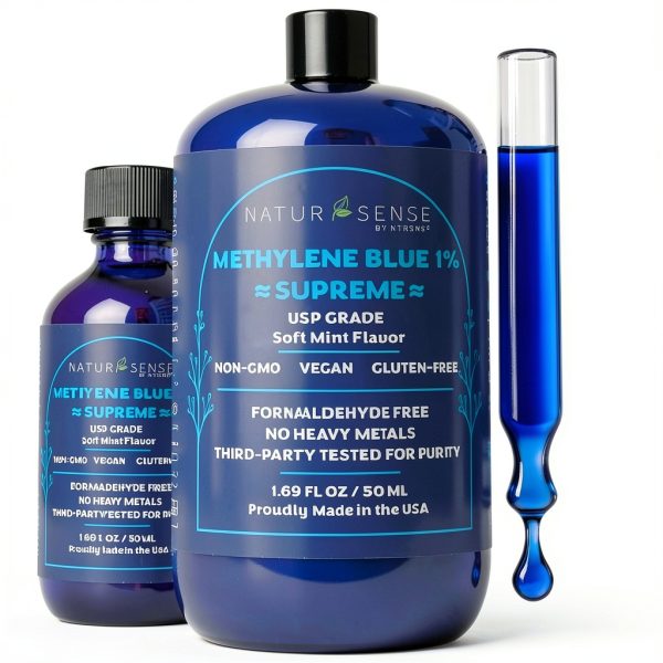 Methylene Blue 1% Supreme by NaturSense - Grade Electrolyte 50ml-0