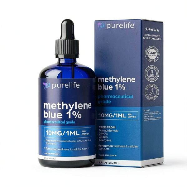 Methylene Blue PureLife USP 1% Solution 2oz Balanced Electrolyte-2